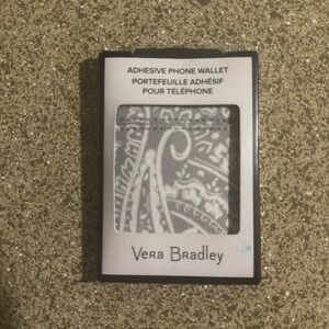 Vera Bradley Gray Adhesive Phone Wallet